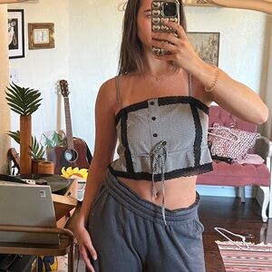 BOUTIQUE GINGHAM TOP